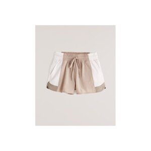YPB by Abercrombie & Fitch - Tan and White Athletic Shorts - Size Small